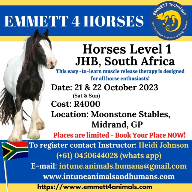 Horse Level 1 - Midrand, GP, South Africa - 21 & 22 October 2023
