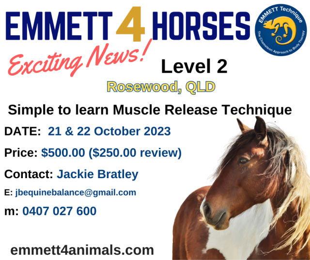 Horse Level 2 -Rosewood - AUST- QLD - 21st & 22nd October 2023