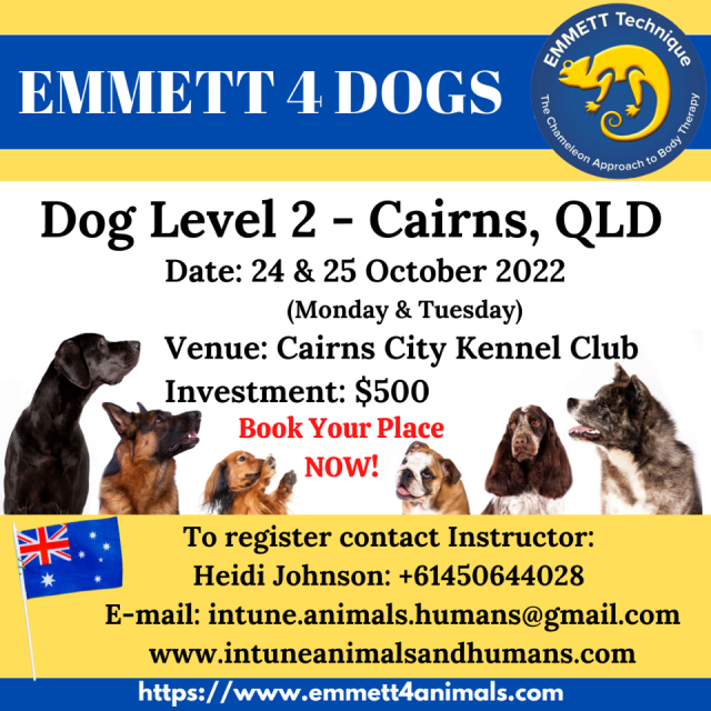 Dog Level  2- Cairns- 24 & 25 October 2022